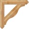 Ekena Millwork Funston Arts and Crafts Rough Sawn Bracket w/ Offset Brace, Western Red Cedar, 8"W x 42"D x 42"H BKT0806X42X42FST03RWR - alternate 2